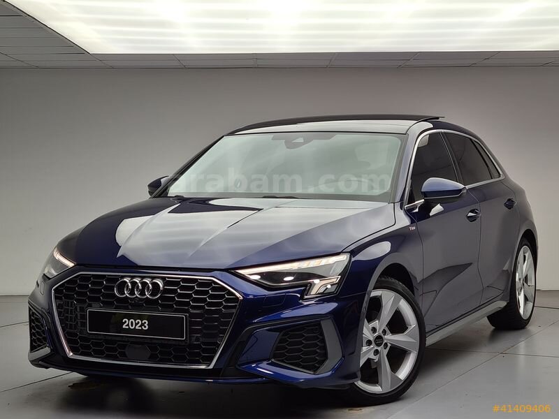 Galeriden Audi A3 Sportback 35 TFSI S-Line 2023 Model İstanbul 28.451 km Mavi