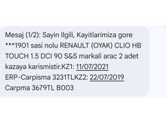 Sahibinden Renault Clio 1.5 dCi Touch 2018 Model