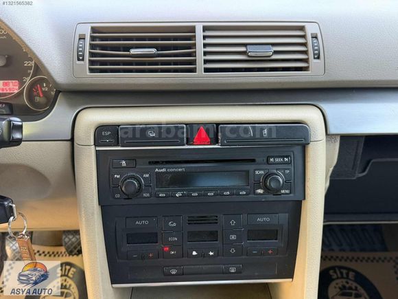 ASYA AUTO'DAN 2006 MODEL AUDİ A4 SEDAN 1.6 BENZİN%LPG