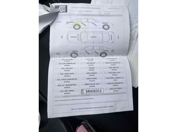 Sahibinden Renault Fluence 1.5 dCi Touch Plus 2013 Model 