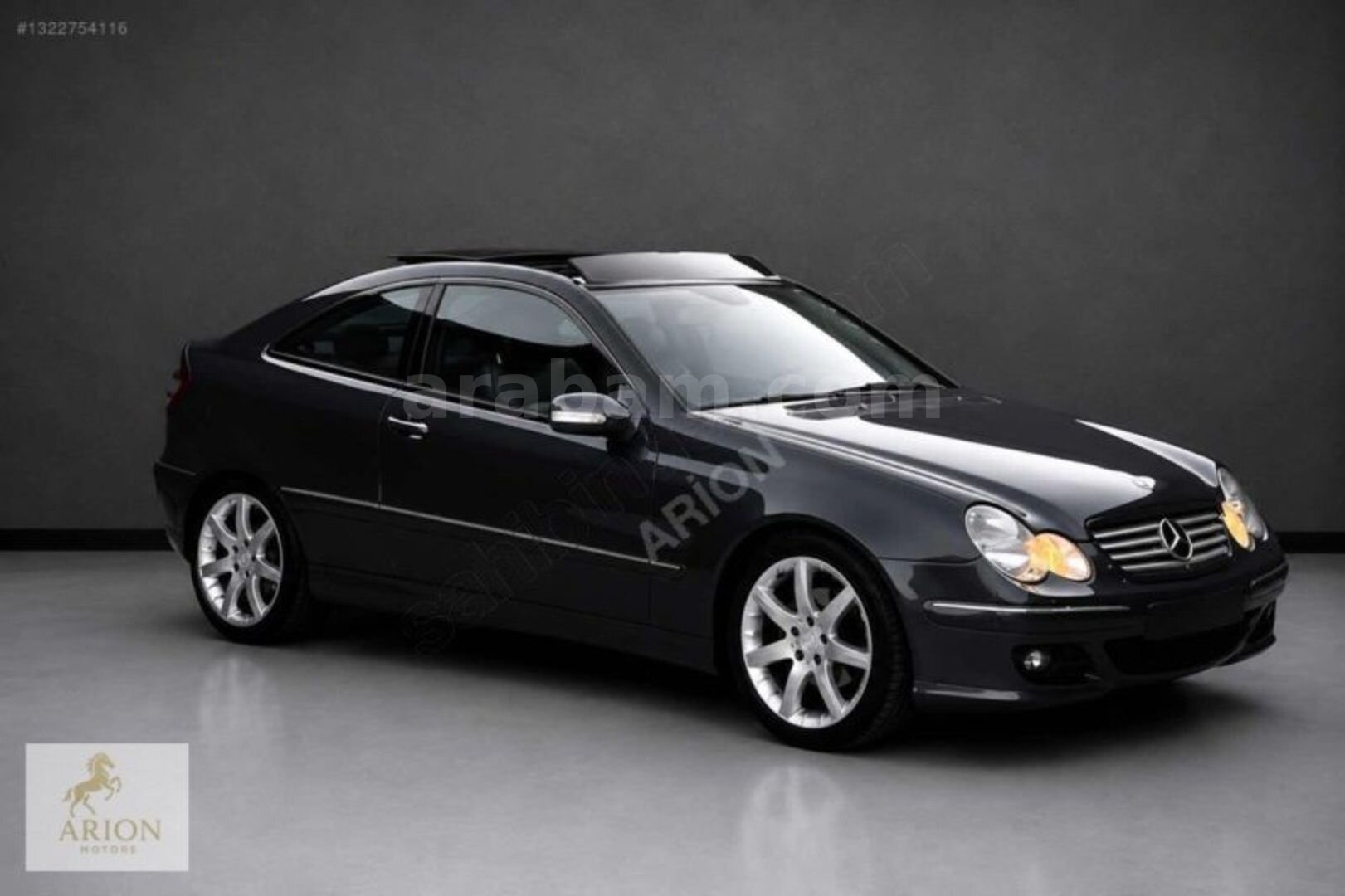 Galeriden Mercedes - Benz C 180 Kompressor Sportcoupe 2008 Model İstanbul 142.000 km Gri 1