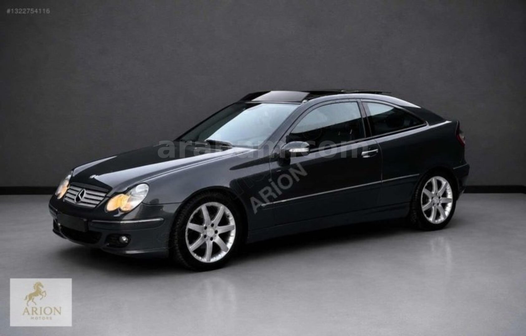 Galeriden Mercedes - Benz C 180 Kompressor Sportcoupe 2008 Model İstanbul 142.000 km Gri 3