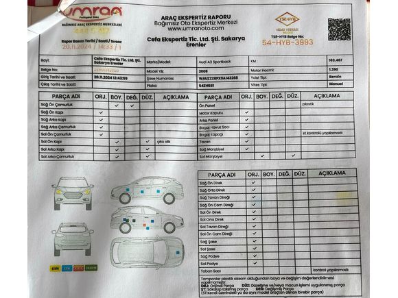 Sahibinden TERTEMIZ Audi A3