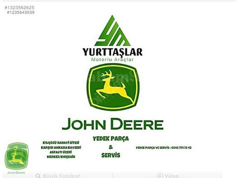 YURTTAŞLAR MOTORLU ARAÇLAR JOHN DEERE YEDEK PARÇA VE SERVİS
