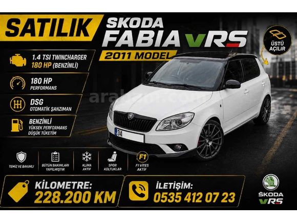 Sahibinden Skoda Fabia 1.4 TSI RS 2011 Model 