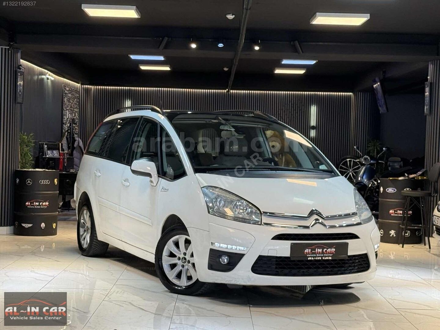 Galeriden Citroen C4 Grand Picasso 1.6 HDi Dynamic 2012 Model İstanbul 100.000 km Beyaz 1