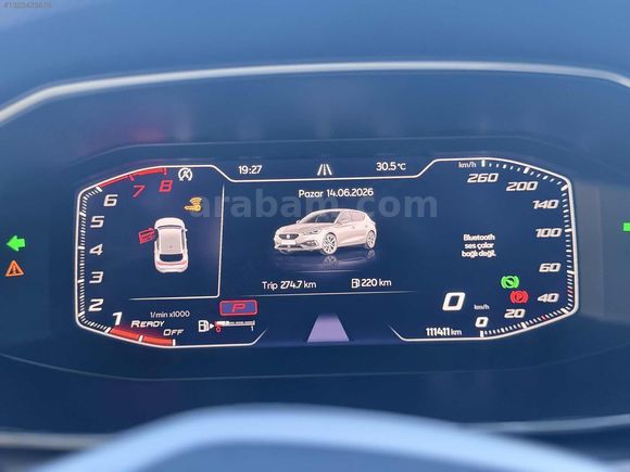 ERBAY DAN SEAT LEON 1.5ETSI FR 110.000 KM 2021 MODEL HATASIZ
