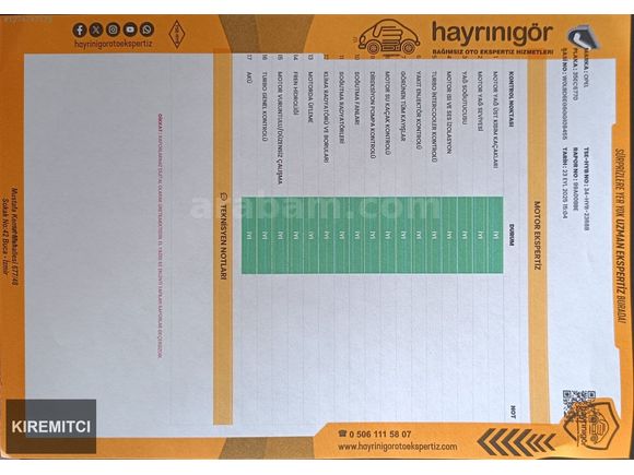 DEĞİŞENSİZ - HASAR KAYITSIZ - ENJOY - OTOMATİK