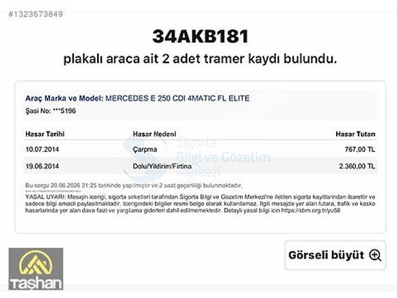 2013 E250 Premium 173.000 Km Hatasız KrediKartaTaksitTakas Olur