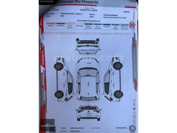 2023 LEON 1.0eTSİ STYLE PLUS DSG HATASIZ BOYASIZ