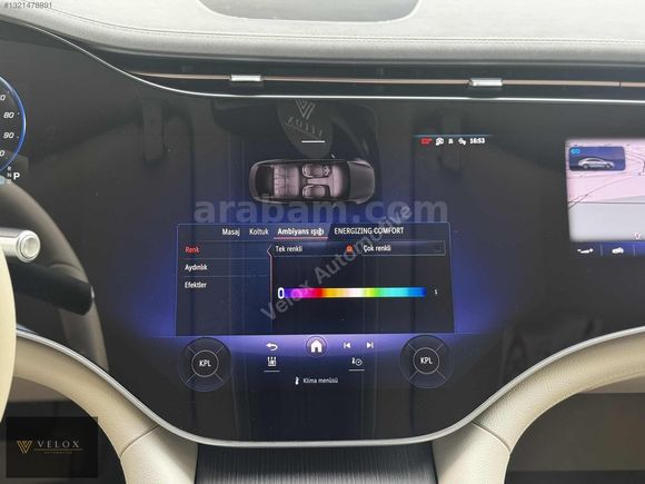 2025 MERCEDES EQS 450 4MATIC ARKA AKS OTM. KAPI MASAJ TAM DOLU