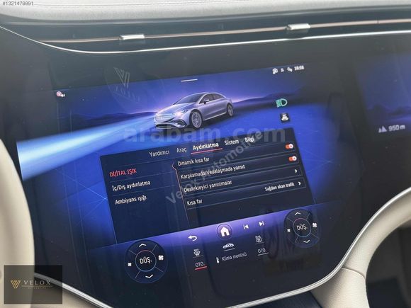 2025 MERCEDES EQS 450 4MATIC ARKA AKS OTM. KAPI MASAJ TAM DOLU