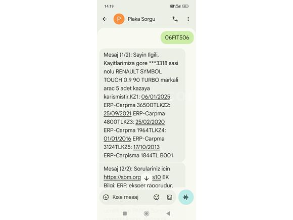++Sahibinden 119 bin km touch paket++a