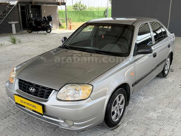 ÇELİK"DEN 2004 MODEL HYUNDAİ ACCENT KLİMA - HİDROLİK - 4 CAM OTO