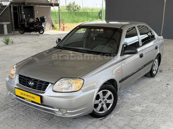 ÇELİK"DEN 2004 MODEL HYUNDAİ ACCENT KLİMA - HİDROLİK - 4 CAM OTO