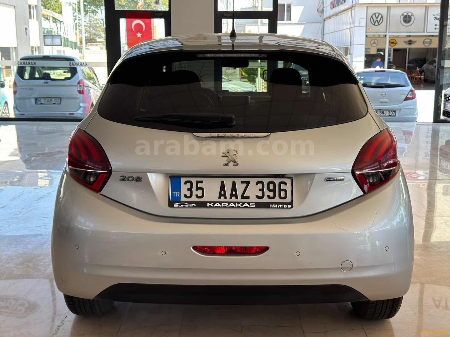 Galeriden Peugeot 208 1.2 PureTech Allure 2017 Model Bursa 89.000 km Gri 3