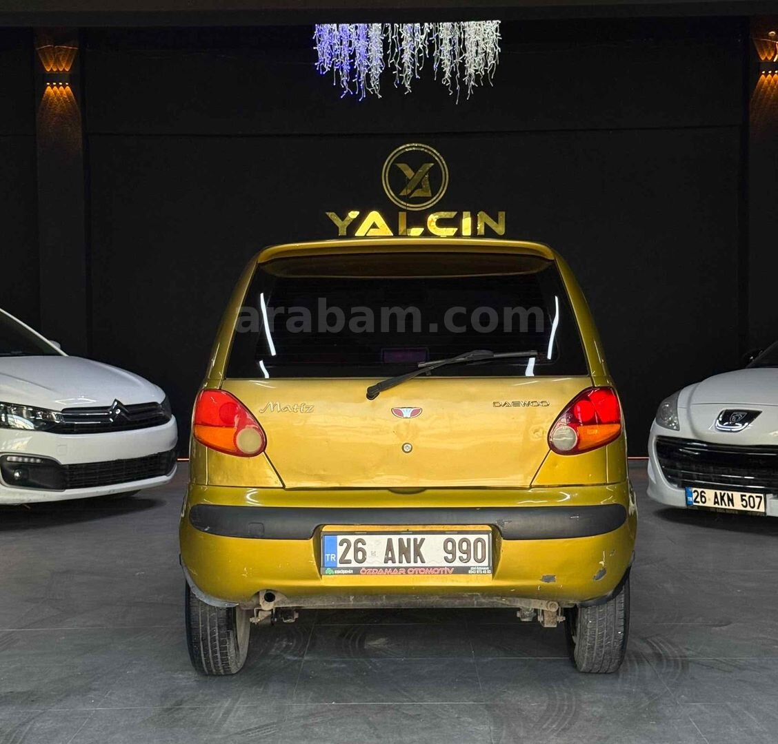 Galeriden Daewoo Matiz 0.8 SE 2001 Model Eskişehir 204.000 km Sarı 2