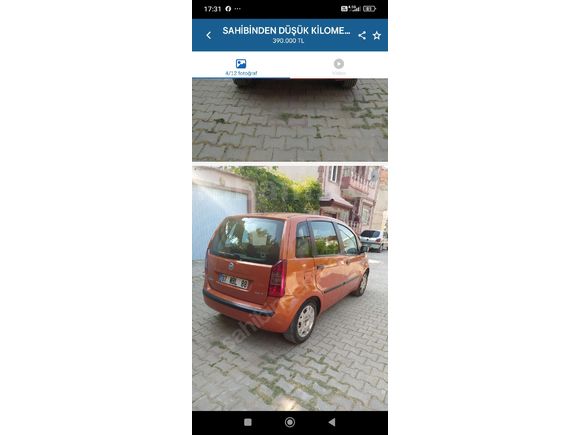 Sahibinden Fiat Idea 1.3 Multijet Dynamic 2006 Model