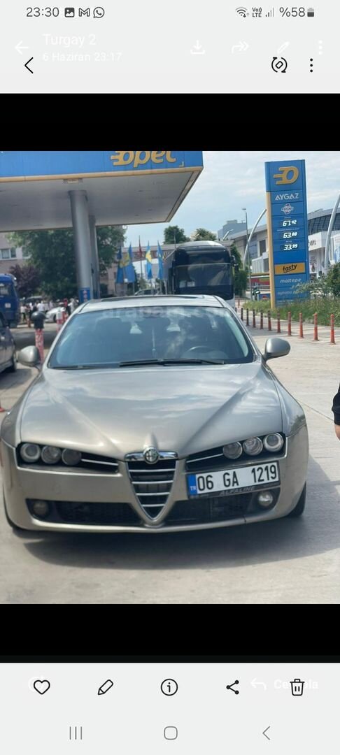 Sahibinden Alfa Romeo 159 1.9 JTD Distinctive Plus 2008 Model Ankara 367.000 km Gri 6