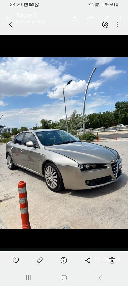 Sahibinden Alfa Romeo 159 1.9 JTD Distinctive Plus 2008 Model Ankara 367.000 km Gri 1