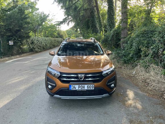 Sahibinden Dacia Sandero Stepway 1.0 Tce Prestige 2021 Model İstanbul 65.000 km Turuncu