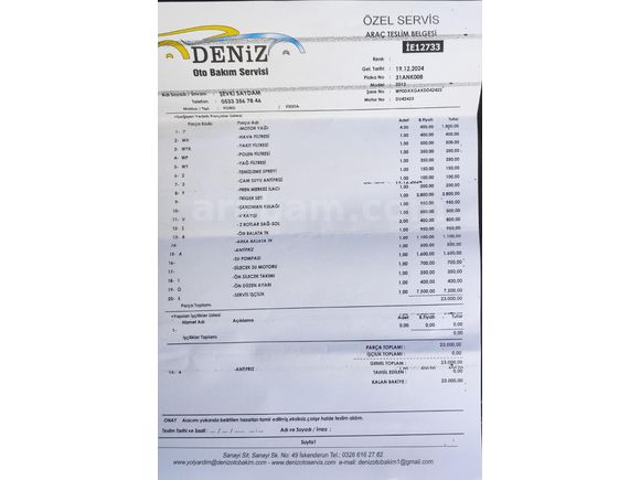 Sahibinden Ford Fiesta 1.5 TDCi Titanium 2013 Model