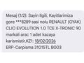 Sahibinden Renault Clio 1.0 TCe Evolution 2023 Model 