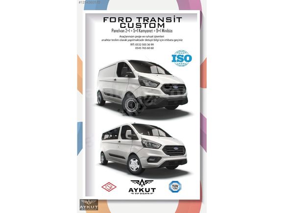 Ford Custom Proje Ruhsat 2+1 den 5+1 e