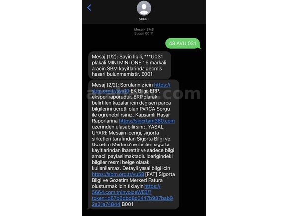 96.000 KM | DeğİŞENSİZ BOYASIZ | TRAMERSİZ | MEMURDAN TEMİZ MİNİ