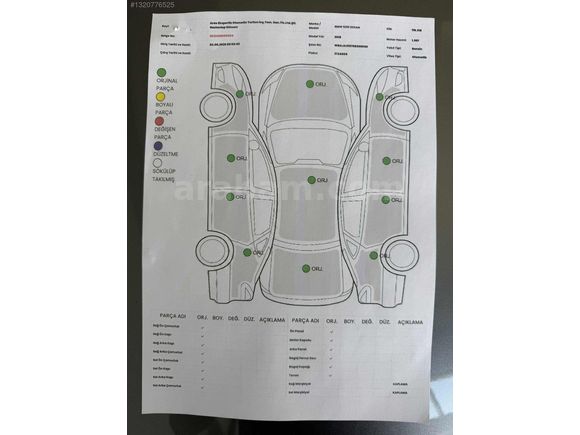 VENTURA MOTORS'tan Hatasız Nadide Bir Parça. K.kartı 12 tk. İmk.