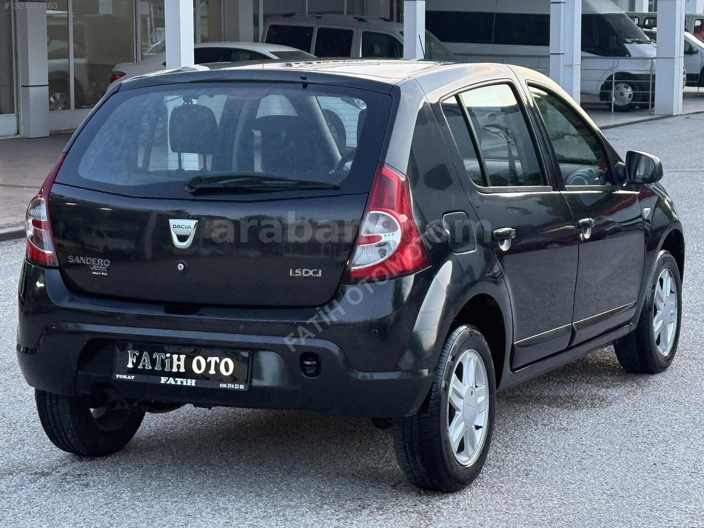 Galeriden Dacia Sandero 1.5 dCi Black Line 2010 Model Tokat 139.000 km Siyah 6