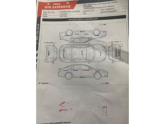 Sahibinden Fiat Egea 1.3 Multijet Easy 2018 Model