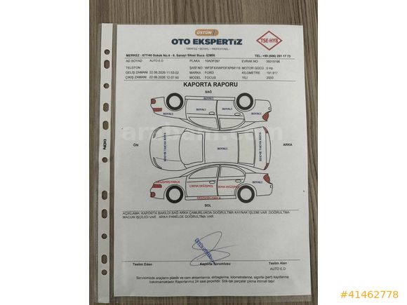 TEMİZ FORD FOCUS 2000 MODEL