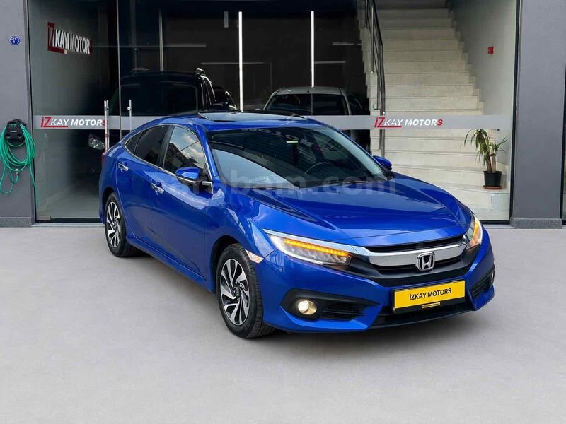 Galeriden Honda Civic 1.6i VTEC Executive 2018 Model İzmir 86.000 km Mavi