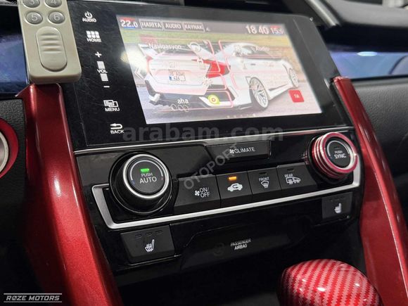 0.79 KREDİ 2018 CIVIC 1.6 İVTEC ELEGANCE 114 BİN KM AİR MAKYAJL
