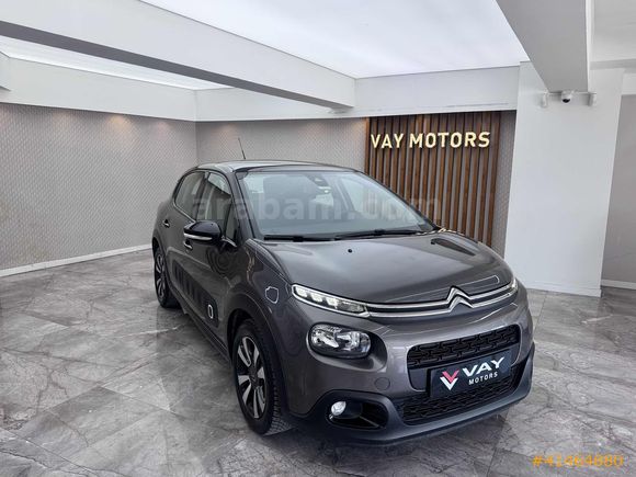 "VAY MOTORS" 2019 C3 1.2 SHİNE PAKET OTOMATİK-CAM TAVAN 2 LOKAL