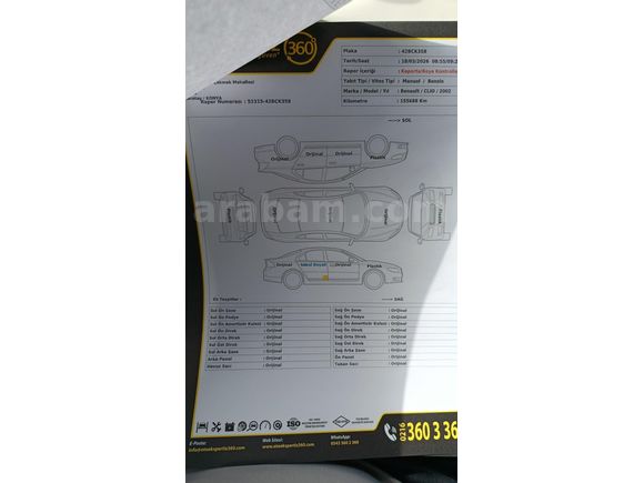 Hatasız Boyasız Clio 1.4 Expression 2002 Model