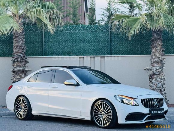 SERVİS BAKIMLI TRAMERSİZ 2017 ÇIKIŞ C200D BLUETEC AMG+138.000 KM