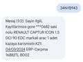 RENAULT CAPTUR ICON 1.5 DCI 90 EDC CAM TAVAN - ÇİFT RENK