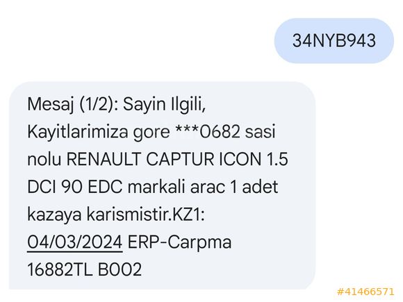 RENAULT CAPTUR ICON 1.5 DCI 90 EDC CAM TAVAN - ÇİFT RENK