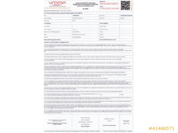RENAULT CAPTUR ICON 1.5 DCI 90 EDC CAM TAVAN - ÇİFT RENK