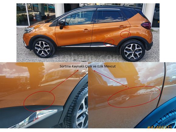 RENAULT CAPTUR ICON 1.5 DCI 90 EDC CAM TAVAN - ÇİFT RENK