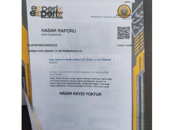 Hatasız Boyasız Honda Civic