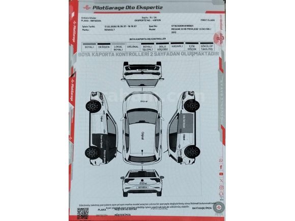 Değişensiz Full Dolu Renault Megane 1.5 dCi Privilege 2012 Model