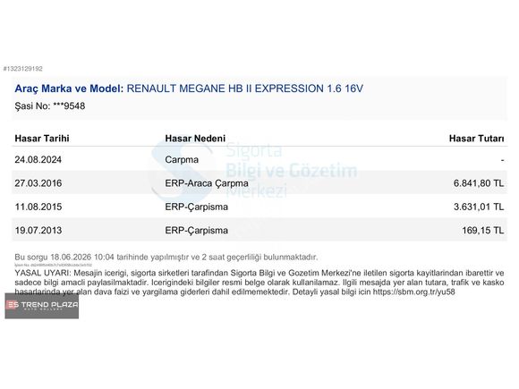ES TREND PLAZA 2008 Renault Megane 1.6 Privilege 79binKM!