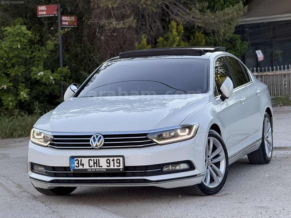 ASLAN MOTORSDAN 2016 MODEL VOLKSAWAGEN PASSAT OTAMATİK/CAM TAVAN