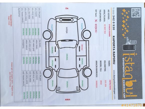 EYMEN DEMİR OTOMOTİV'DEN ÇİFT SÜRGÜ TEK KAPAK YENİ KASA KLİMALI