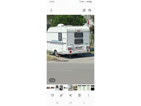 ithal Çekme Karavan 800kg Adria 360 DK Full Full