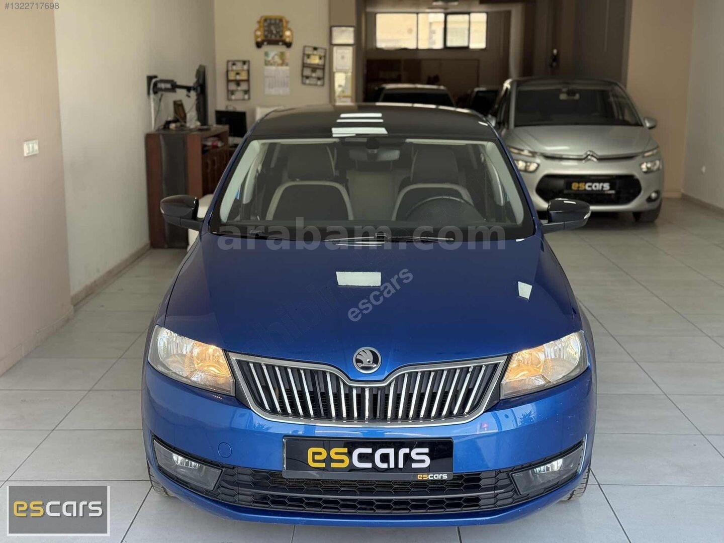 Galeriden Skoda Rapid 1.4 TDI GreenTec Spaceback Style 2017 Model Bursa 135.000 km Mavi 2