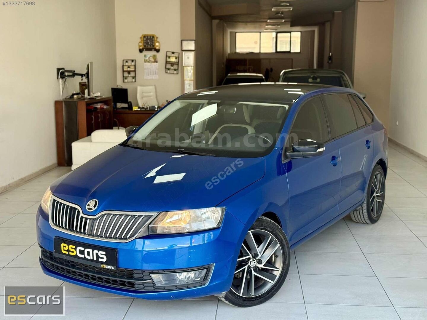 Galeriden Skoda Rapid 1.4 TDI GreenTec Spaceback Style 2017 Model Bursa 135.000 km Mavi 6
